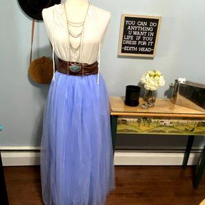 periwinkle tulle skirt